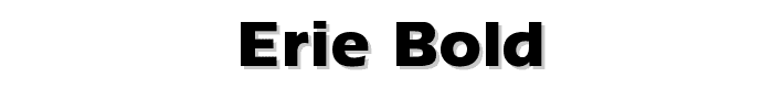 Erie Bold font